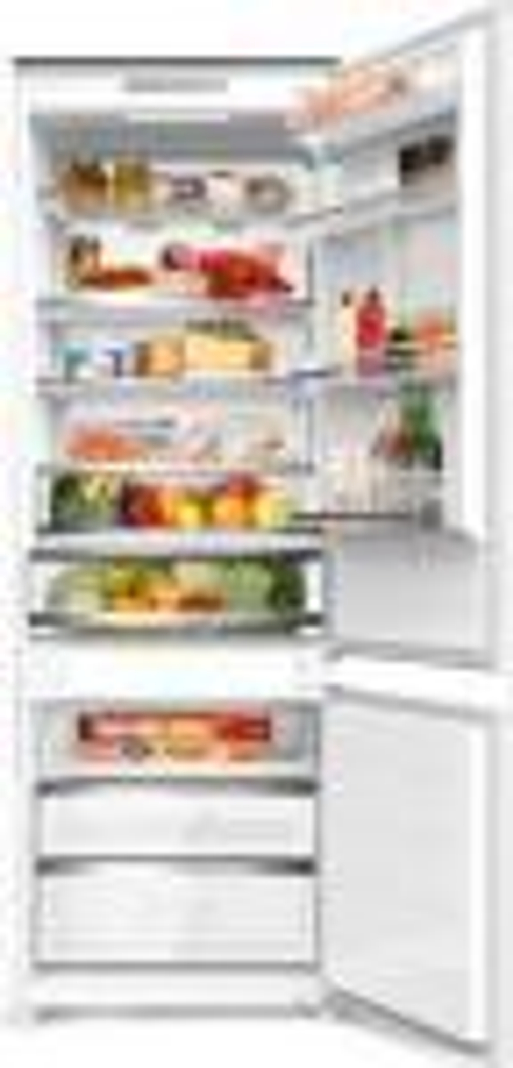 Встраиваемый двухкамерный холодильник Zugel ZRI2003FNF