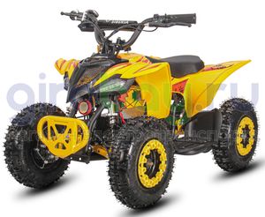 Детский электроквадроцикл WHITE SIBERIA SNEG LETO R 1000W - Желтый