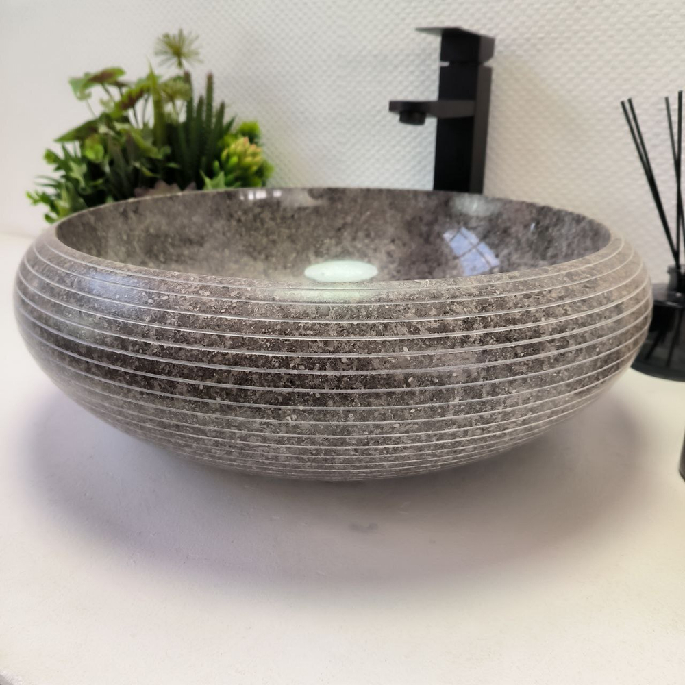 Раковина из мрамора Donut Grey Allur DM-60180 45*45*15