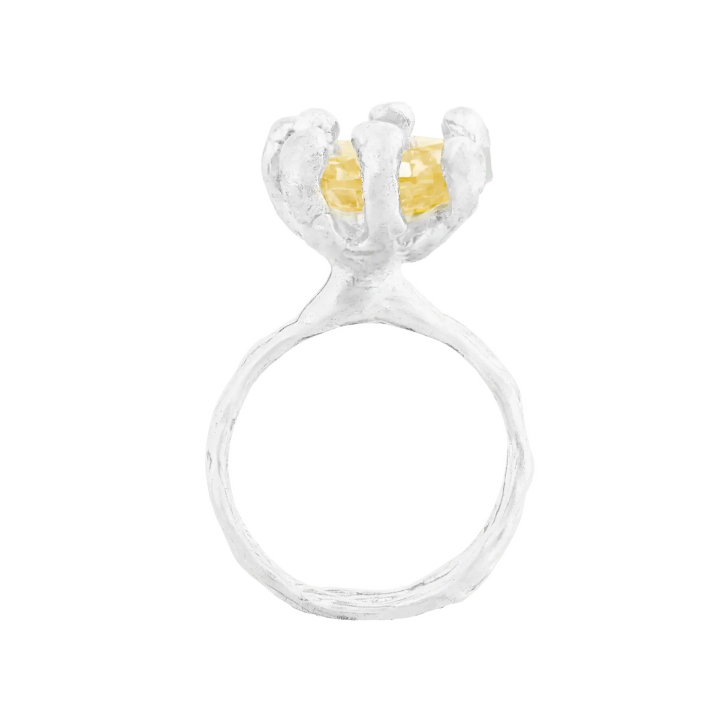 Кольцо Princess Yellow Pear