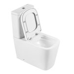 Унитаз-компакт безободковый BelBagno ALBANO BB120CPR + BB120T