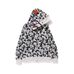 A Bathing Ape Abc Camo Double Shark Full Zip Худи Fw23 серый