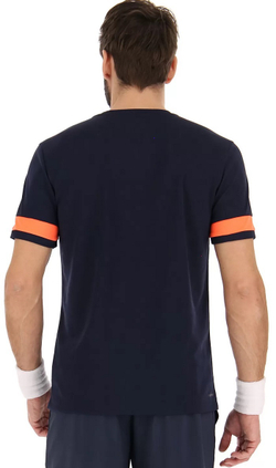 Теннисная футболка Lotto Superrapida V Tee - navy blue