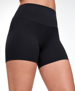 OYSHO Велосипедки Hot Pants Comfortlux с высокой посадкой длиной 10 см, черный