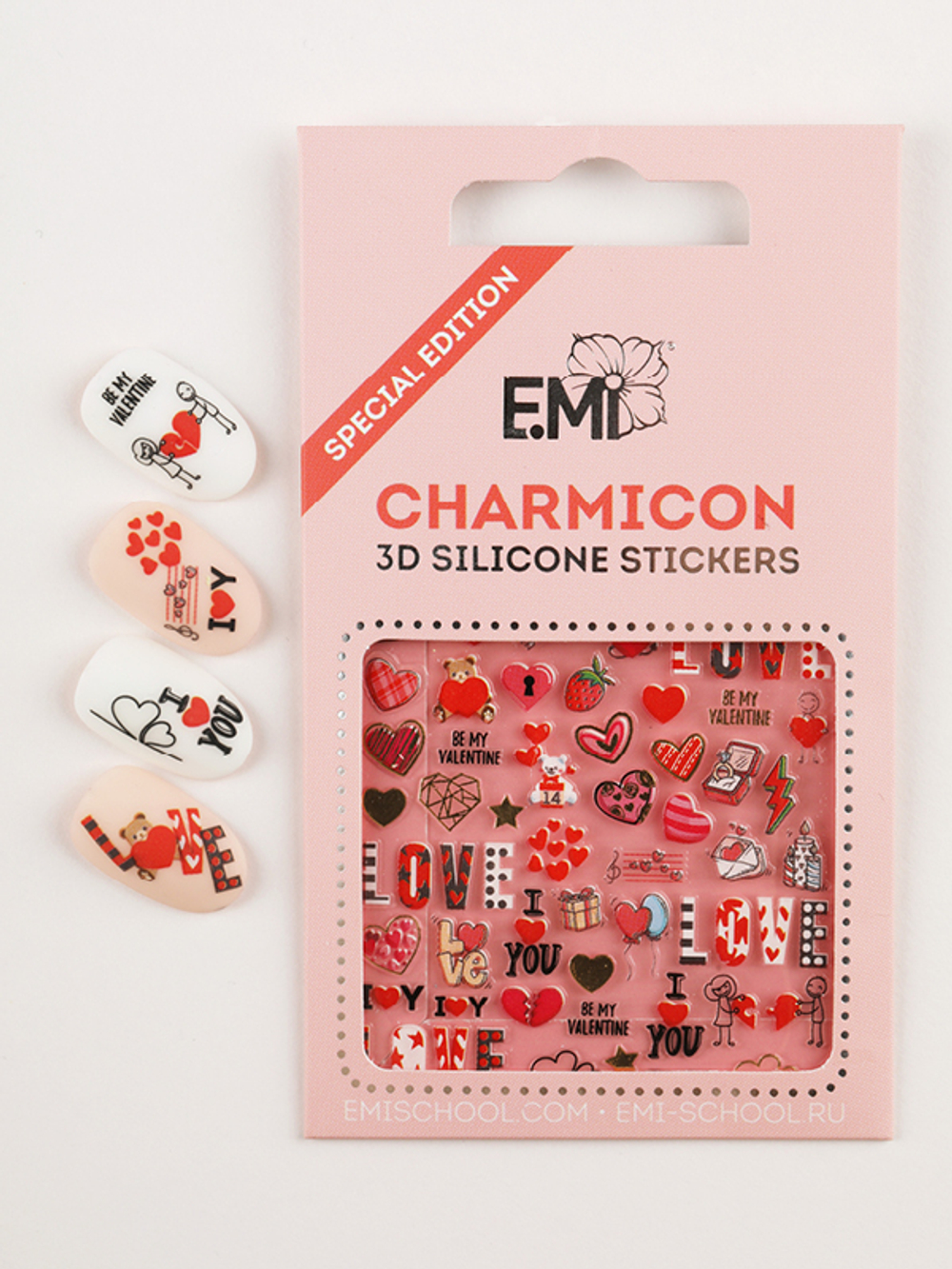 Charmicon 3D Silicone Stickers Любовь