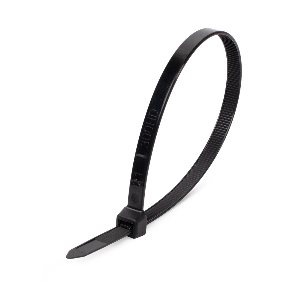 Стяжки нейлоновые КСС 4*370 (ч) (100шт.) (Fortisflex)