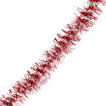 Мишура 2м 9см «Фейерверк» красный/серебро