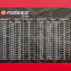 Кольца уплотнительные резиновые маслобензостойкие, 407пр. (метрические) Forsage F-721