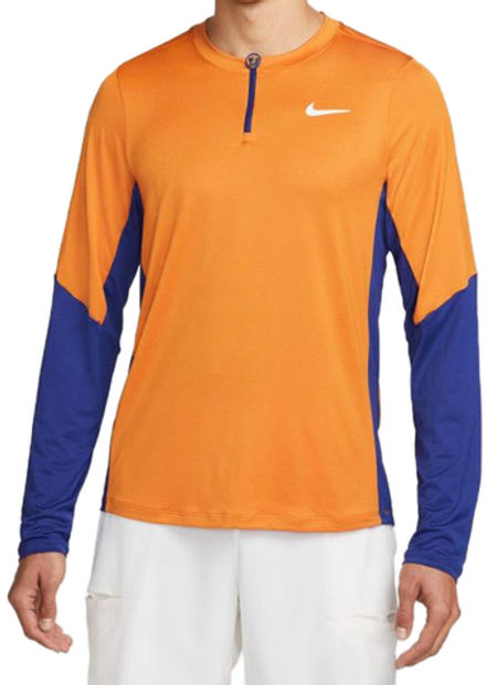 Теннисная футболка Nike Dri-Fit Adventage Camisa M - light curry/deep royal blue/white