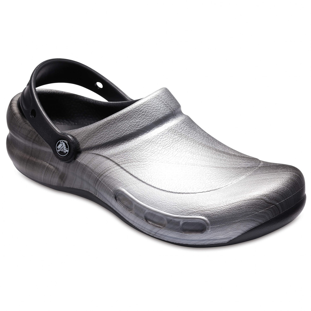 Сабо Crocs Work Bistro Graphic Clog Metallic Silver