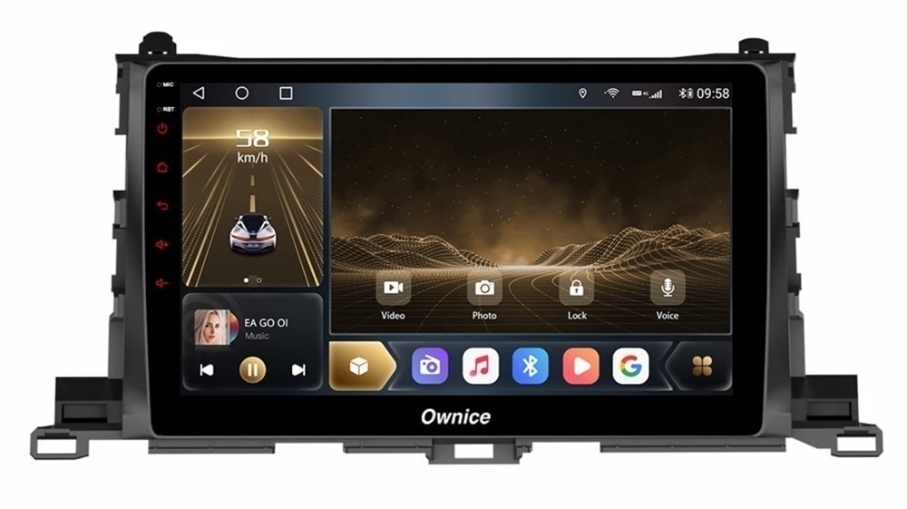 Штатная магнитола OWNICE OL-1601-U для Toyota Highlander 2014+ U50 на Android 12.0