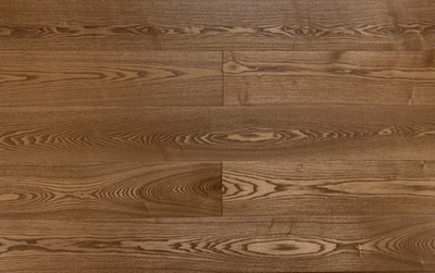 Паркетная доска Ясень Янтарный Браш Лак 14х125х909 мм