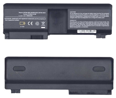 Аккумуляторная батарея для ноутбука HP Compaq TX1000 (HSTNN-OB41) 7800mAh OEM черная