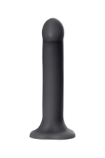 Черный фаллос на присоске Silicone Bendable Dildo XL - 20 см. (Цвет: черный)