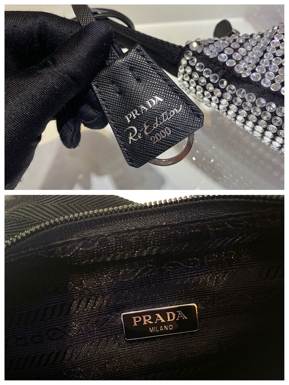 Prada Bag With Crystals