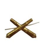 Эмблема петличная РВиА ракетные войска и артиллерия золотая нов/обр