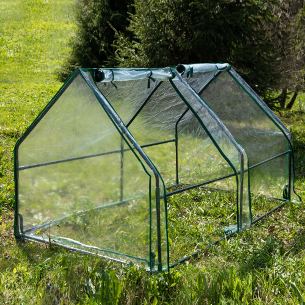 Теплица GREEN APPLE GA-House-2х-frame 1800х900х900 мм 2 отсека | Теплица