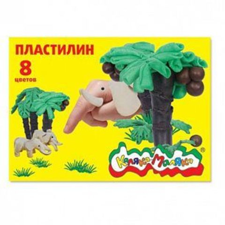 Пластилин Каляка-Маляка  8 цв. 120 г со стеком 3+