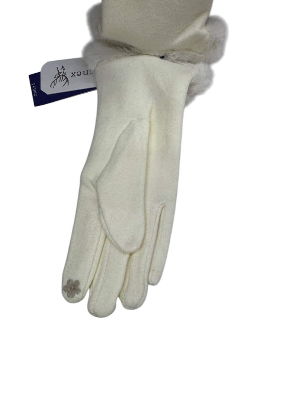 Перчатки. Женские. Верх: Текстильные. С опушкой. Подклад: Плюш-флис.В упаковке 12 шт,разные цвета.