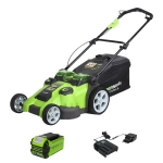 Аккумуляторная газонокосилка Greenworks G40LM49DBK2 40В (1 x 2 Ач, ЗУ) нож 49 см, 2500207UA
