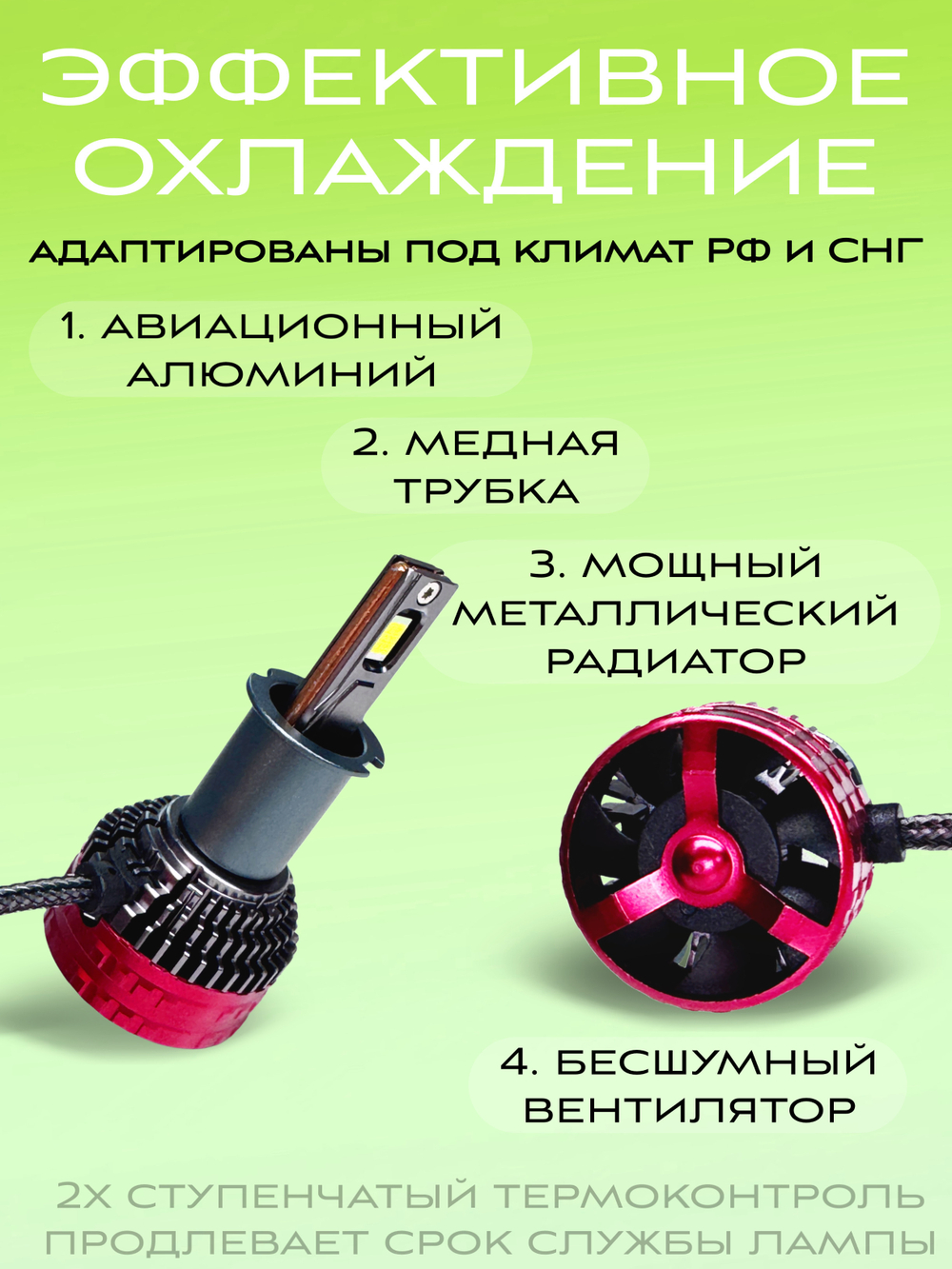 Автолампы светодиодные F7-H3