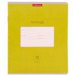 Тетрадь школьная А5 12л клетка,зеленая "Bright" (Erich Krause) микс цветов (комплект 5 шт)