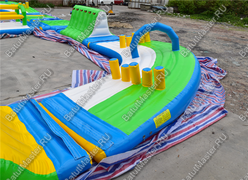 Коммерческий надувной аквапарк «Солнечный» 30×20×2,5 м