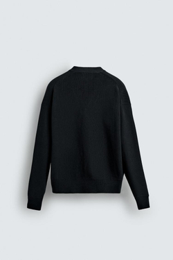 ZARA КАРДИГАН КЛАССИЧЕСКОГО КРОЯ ИЗ ХЛОПКА, МОРСКОЙ ТЕМНО-СИНИЙ