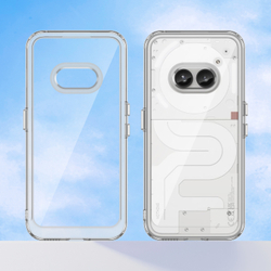 Усиленный чехол прозрачный для Nothing Phone 2a и 2a Plus, увеличенные защитные свойства, мягкий отклик кнопок, боковые рамки прозрачные