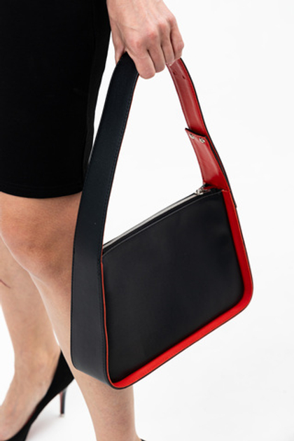 Louis Lefevre Сумка женская натуральная кожа через плечо средняя черная