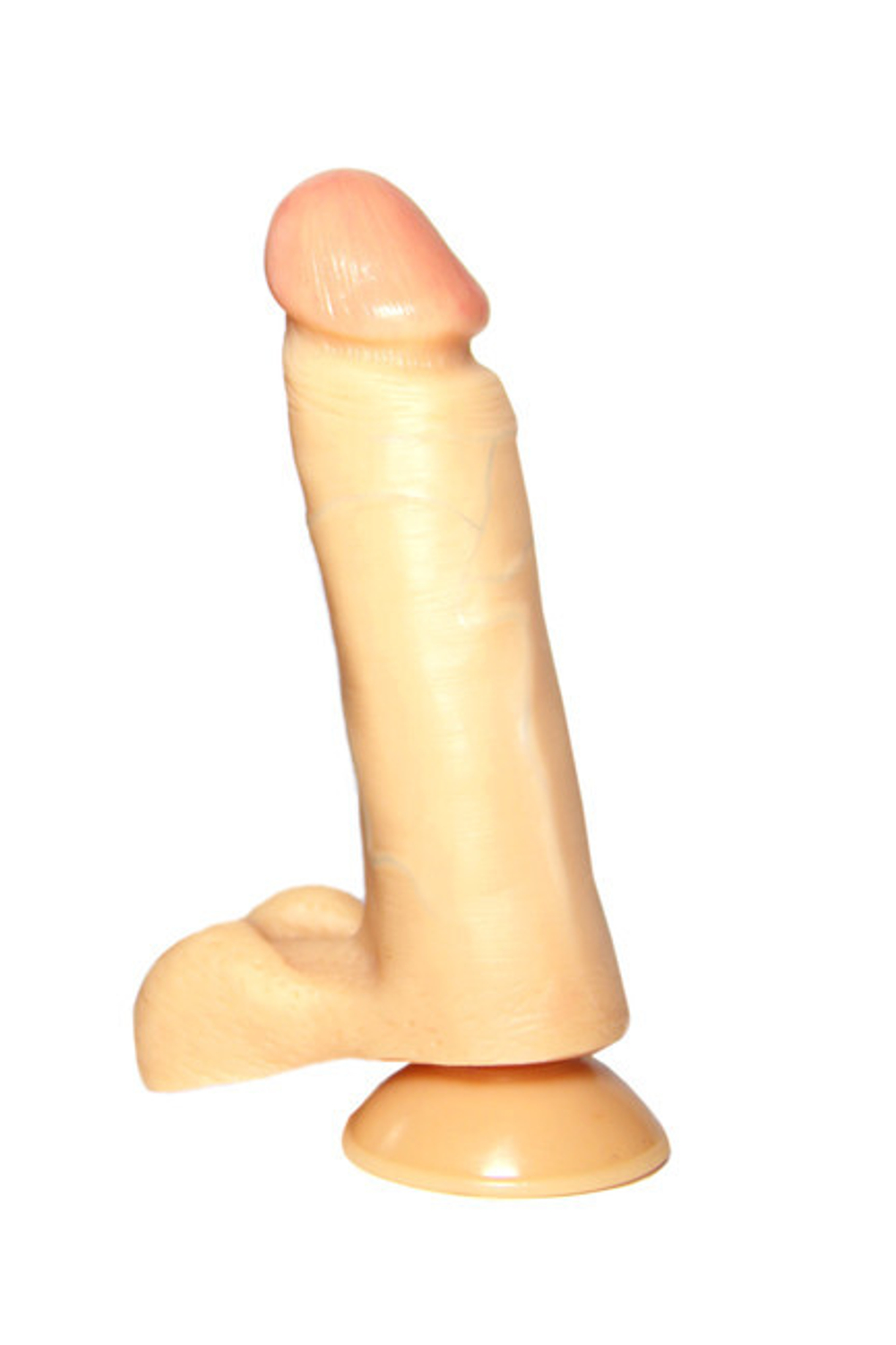 Фаллос-реалистик на присоске 18,5 см (Цвет: телесный)