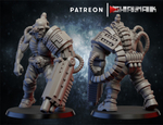 Adeptus Mechanicus Battle Servitors Боевой сервитор №6 с большой пушкой миниатюра для dnd, днд, pathfinder, фентези, Настольная игра, НРИ, Варгейм, РПГ