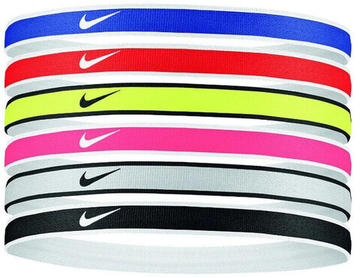 Резинка на голову Nike Tipped Swoosh Sport Headbands 6PK 2.0 - разноцветный