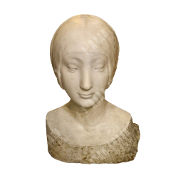 Динес Ю. С. Алиенора Аквитанская. Итальянский мрамор, резец. 1949 г.
