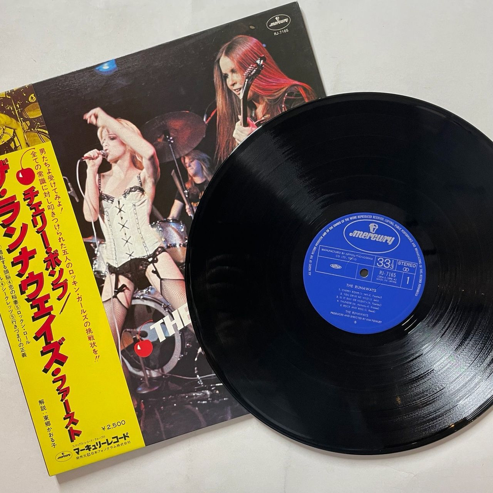 Винтажная виниловая пластинка LP The Runaways (Japan 1977) (Obi)