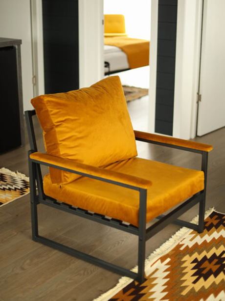 Кресло для дома и дачи Stur, Konfetti (Горчичный)