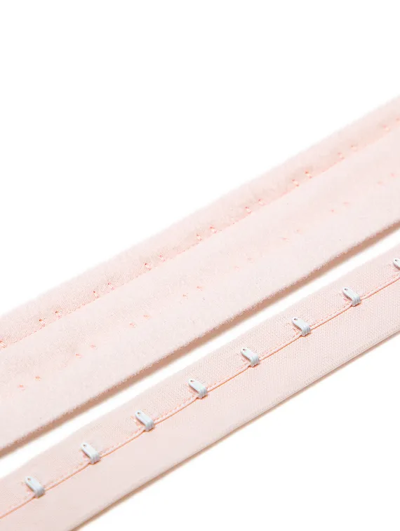 Крючки/петли на ленте, двухрядные, Arta-F, пастельно-розовый 906