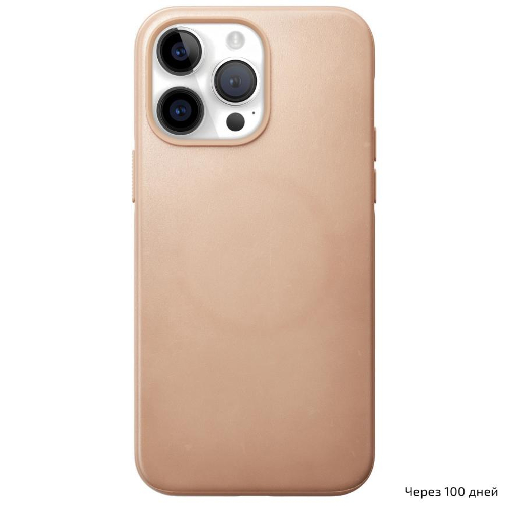 Кожаный чехол MagSafe Nomad Modern Leather Case для iPhone 14 Pro Max Чехол из натуральной цельнозерновой кожи ECCO