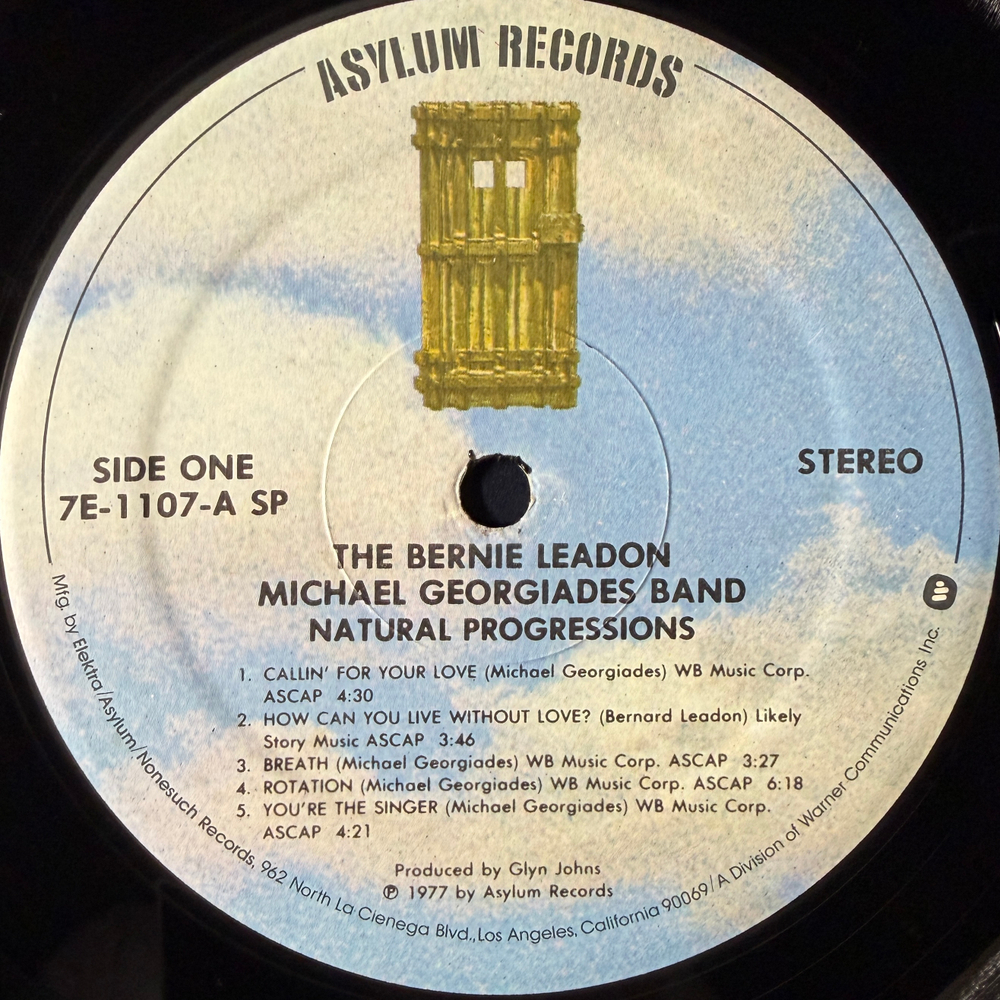 The Bernie Leadon-Michael Georgiades Band ‎– Natural Progressions (США 1977г.)Т