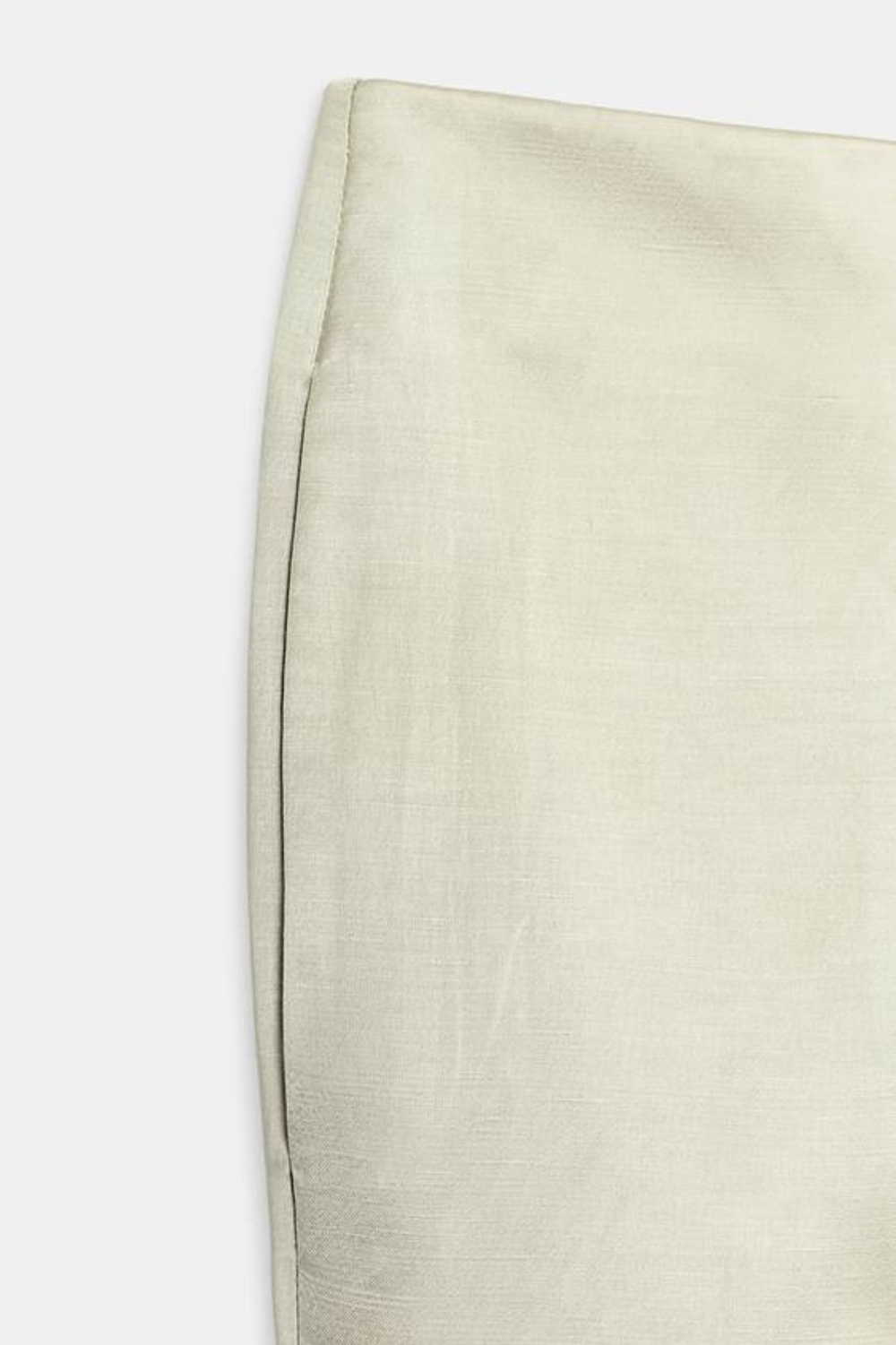 ZARA БРЮКИ ПРЯМОГО КРОЯ ИЗ СМЕСОВОГО ЛЬНА — ZW COLLECTION, КАМЕННО-СЕРЫЙ