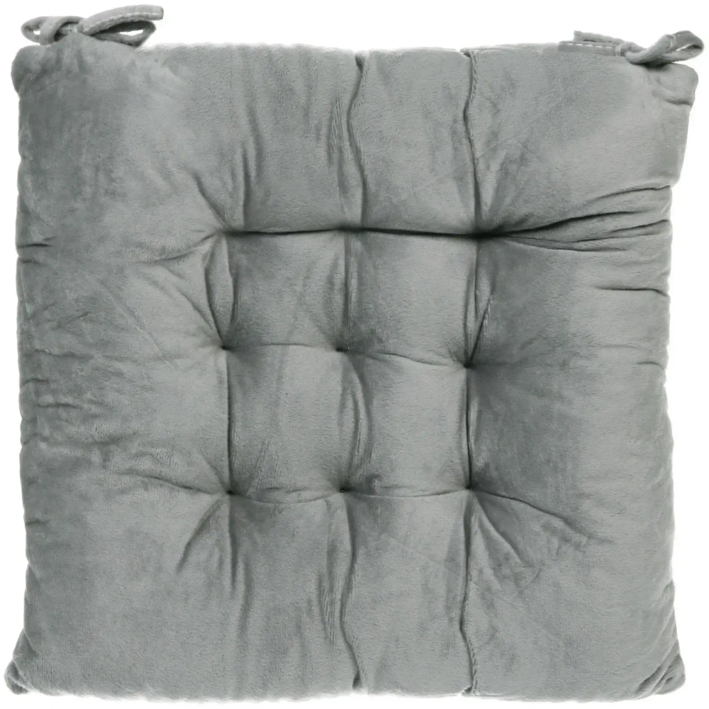 Сидушка на стул «SOFT» 40*40 см, цвет серый