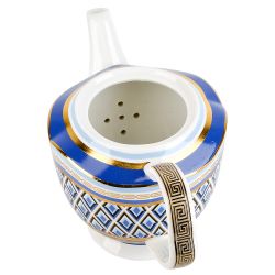 Чайник "Golden Blue" v=600мл (фарфор) (подарочная упаковка)