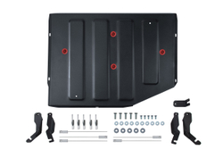 Защита батареи АвтоБроня для Tank 500 АКПП 4WD 2023-н.в., рынок РФ, сталь 1.8 мм, с крепежом, штампованная, 111.04808.1