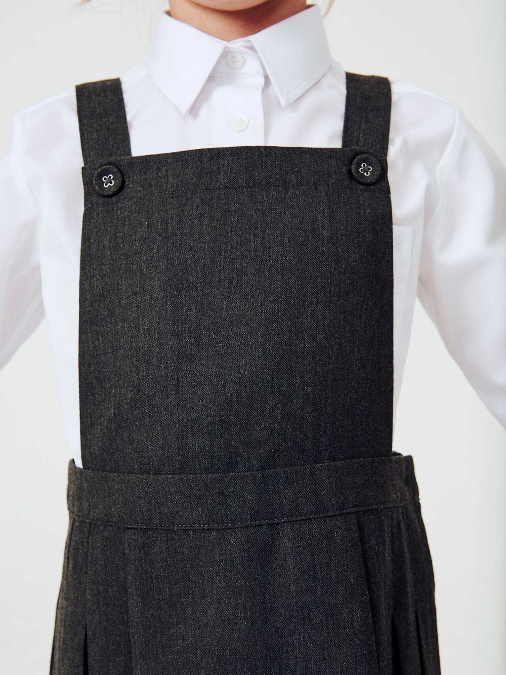 Сарафан школьный для девочки Next 185-242, Серый