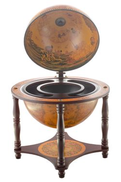 JG33006R Глобус-бар настольный, сфера 33 см, PTOLEMAEUS