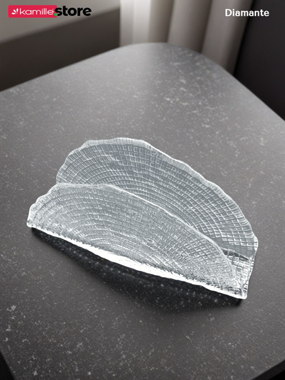 Подставка для салфеток 20,5 см. из стекла, Diamante