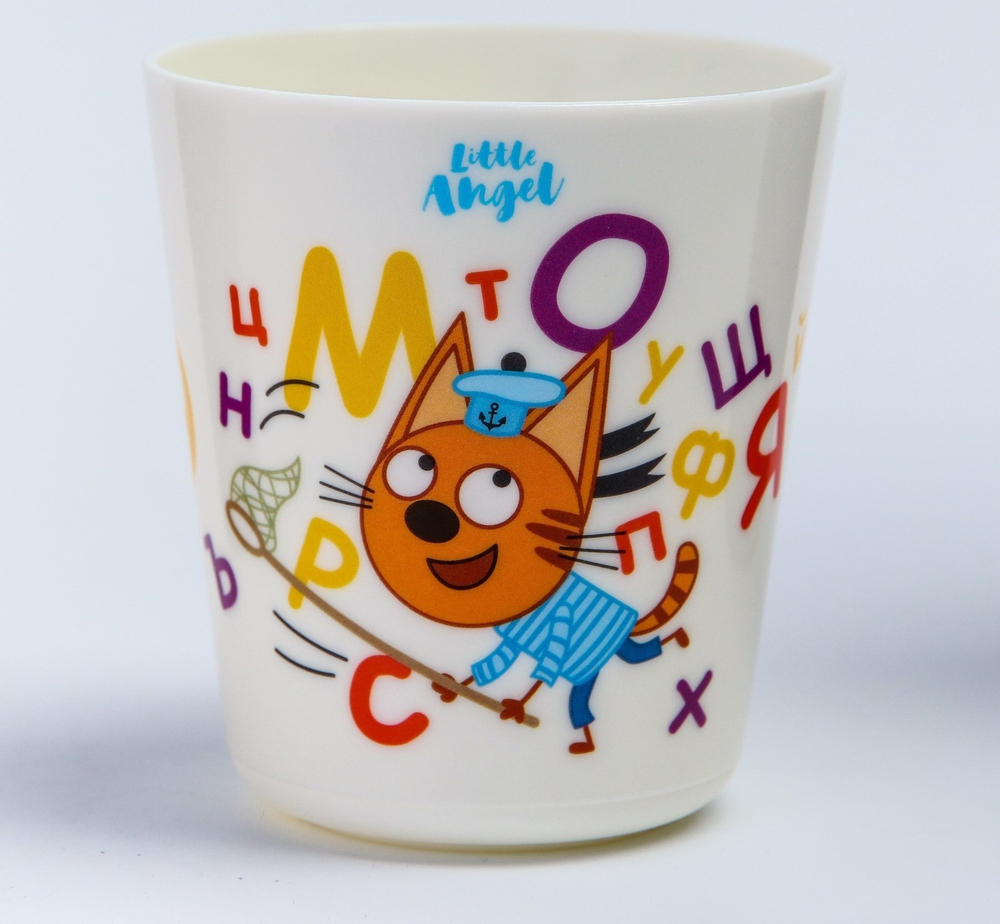 Детский стакан ТРИ КОТА "Обучайка", 270 мл 4097672