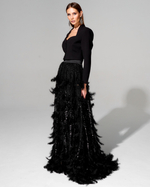 Юбка Goddess с вышивкой ручной работы