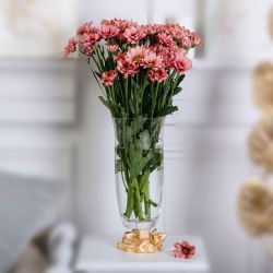 Ваза для цветов Орхидея Лайм с чашей Аура Айвори