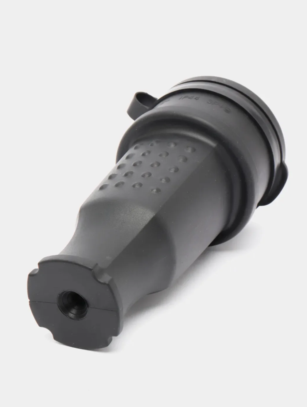 Розетка STEKKER 1 местная c заземлением 3+1, с крышкой, каучук 400В, 32А, IP44, черная RST32-21-44 39021